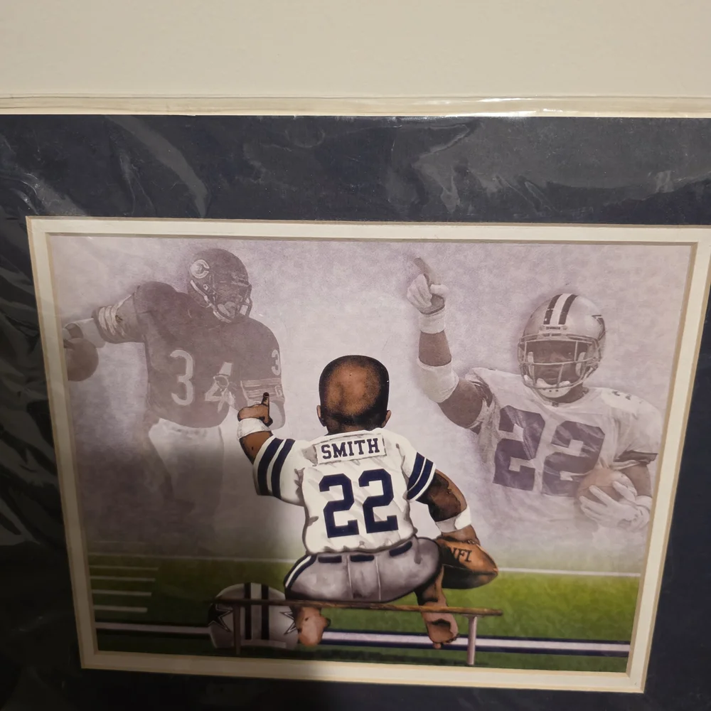 Dallas Cowboys #22 Football Tribute Art Print – Matted & Sealed - Picture 3 of 7